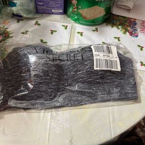 Victoria's Secret Heathered Black and Gray Sport Bra